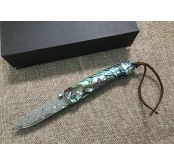 小剑鱼大马士革收藏折刀
